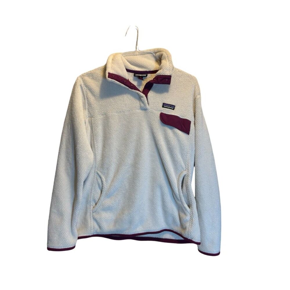 White & Plum Patagonia Pullover